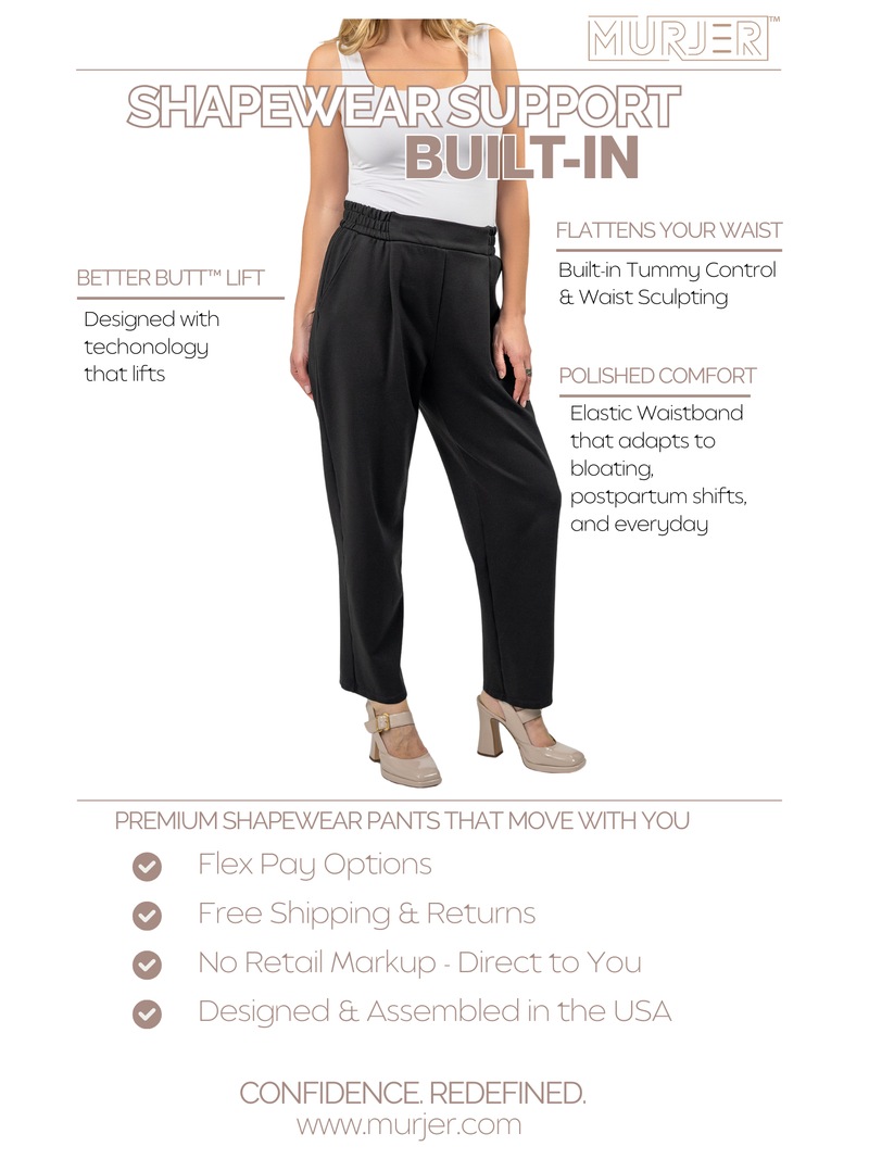 BROOKLYN: Tapered Shapewear Pant with Better Butt™ Lift
