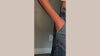 close up detail of austin barrel leg front and back. angled front pockets and back dart booty enhancing details. Built-in patent pending shapewear panels and better butt™ technology to tummy tuck and lift your booty. cool mom jeans redefined.