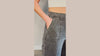 close up detail of morrison wide leg shapewear jean front and back. angled front pockets and back dart booty enhancing details. Built-in patent pending shapewear panels and better butt™ technology to tummy tuck and lift your booty. cool mom jeans redefined.